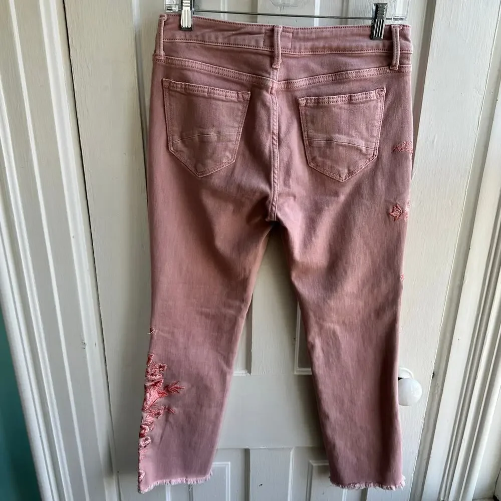 Driftwood Colette Blossom Embroidered Jeans – Size 28